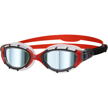 Gafas de natación ZOGGS PREDATOR FLEX TITANIUM S Plata/Blanco/Rojo 0